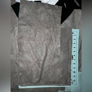 Grey Italian Leather Pieces